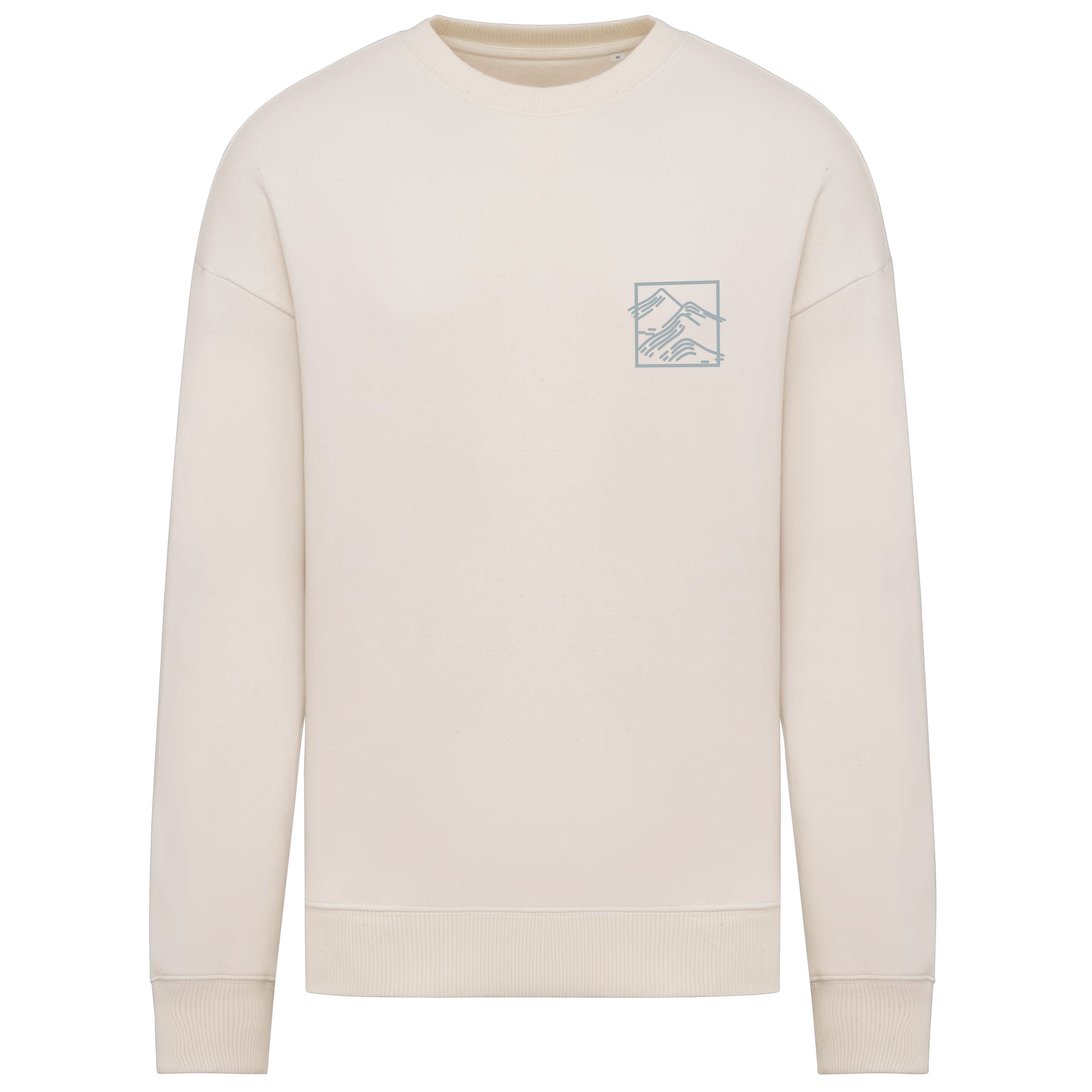 Eco-friendly Oversized Crewneck "Explore the wild"