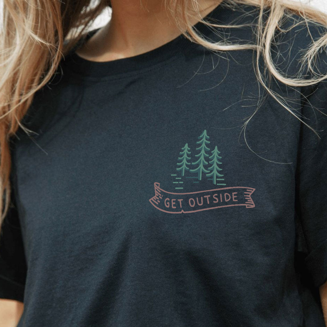 Organic Tee  "Get Outside"